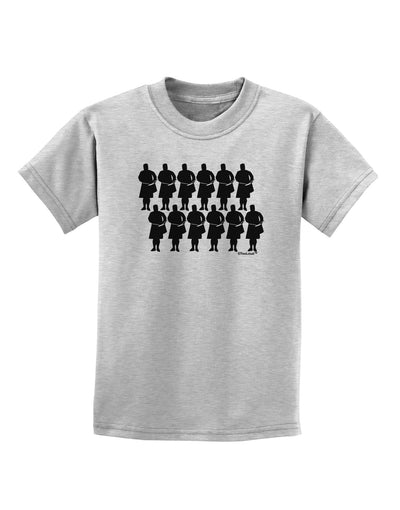 Twelve Drummers Drumming Childrens T-Shirt-Childrens T-Shirt-TooLoud-AshGray-X-Small-Davson Sales