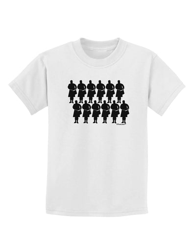 Twelve Drummers Drumming Childrens T-Shirt-Childrens T-Shirt-TooLoud-White-X-Small-Davson Sales