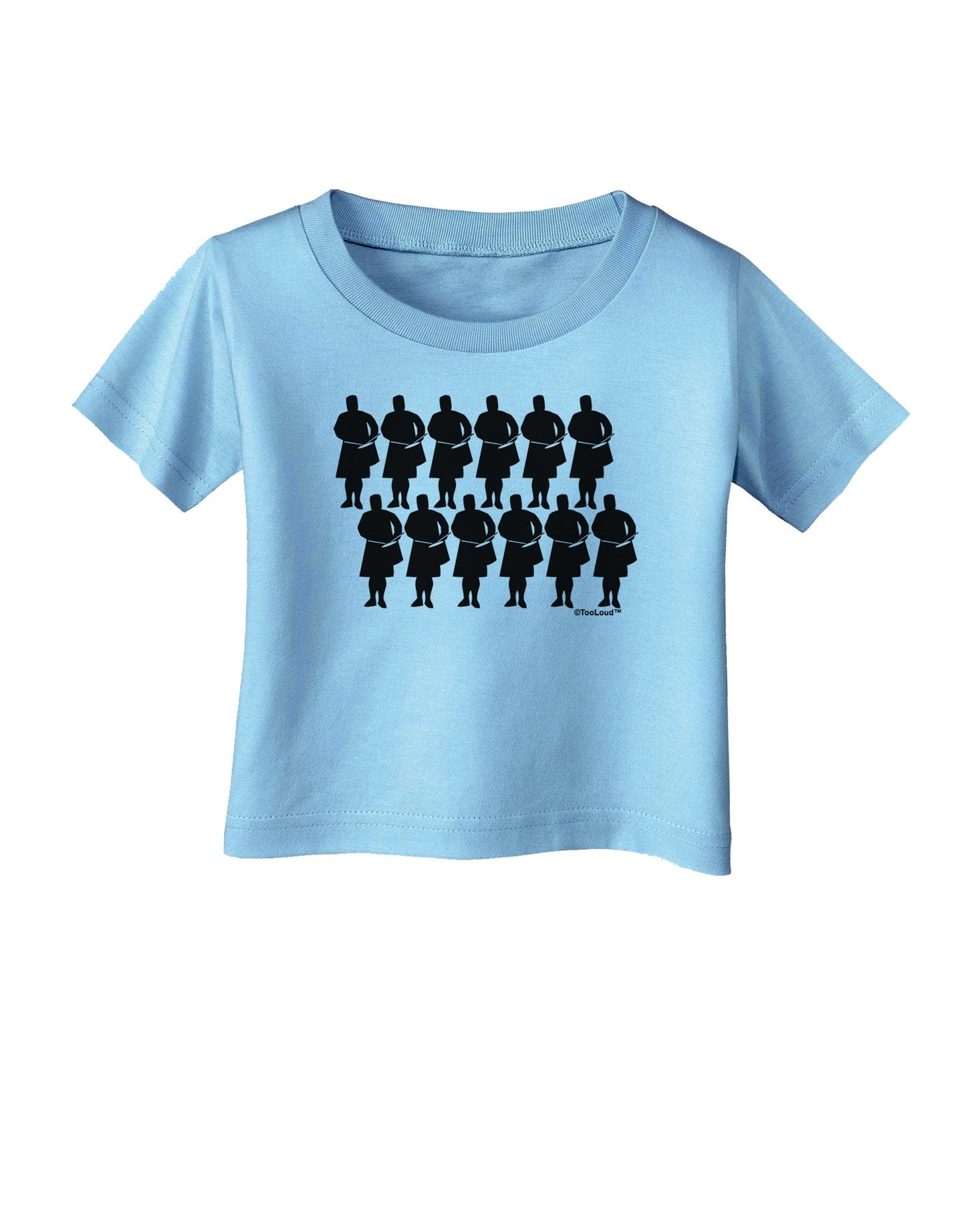 Twelve Drummers Drumming Infant T-Shirt-Infant T-Shirt-TooLoud-Aquatic-Blue-06-Months-Davson Sales