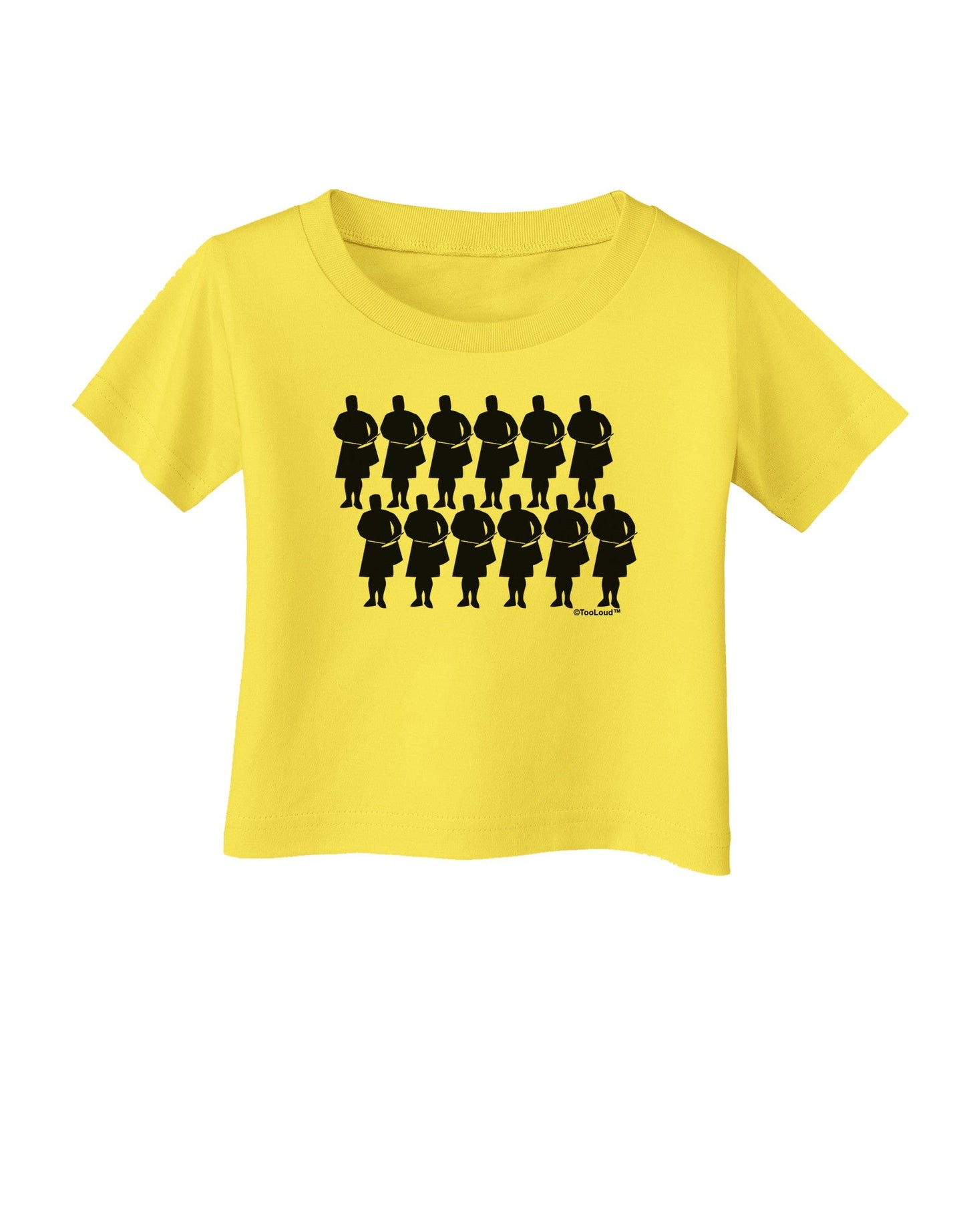 Twelve Drummers Drumming Infant T-Shirt-Infant T-Shirt-TooLoud-Yellow-06-Months-Davson Sales