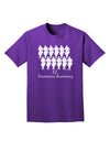 Twelve Drummers Drumming Text Adult Dark T-Shirt-Mens T-Shirt-TooLoud-Purple-Small-Davson Sales