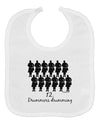 Twelve Drummers Drumming Text Baby Bib