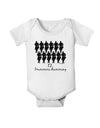 Twelve Drummers Drumming Text Baby Romper Bodysuit-Baby Romper-TooLoud-White-06-Months-Davson Sales