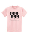 Twelve Drummers Drumming Text Childrens T-Shirt-Childrens T-Shirt-TooLoud-PalePink-X-Small-Davson Sales