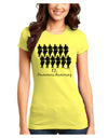 Twelve Drummers Drumming Text Juniors T-Shirt-Womens Juniors T-Shirt-TooLoud-Yellow-Juniors Fitted X-Small-Davson Sales