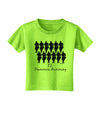 Twelve Drummers Drumming Text Toddler T-Shirt-Toddler T-Shirt-TooLoud-Lime-Green-2T-Davson Sales