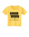 Twelve Drummers Drumming Text Toddler T-Shirt-Toddler T-Shirt-TooLoud-Yellow-2T-Davson Sales