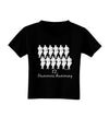 Twelve Drummers Drumming Text Toddler T-Shirt Dark-Toddler T-Shirt-TooLoud-Black-2T-Davson Sales