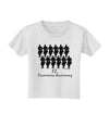 Twelve Drummers Drumming Text Toddler T-Shirt-Toddler T-Shirt-TooLoud-White-2T-Davson Sales