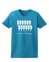 Twelve Drummers Drumming Text Womens Dark T-Shirt-TooLoud-Turquoise-X-Small-Davson Sales