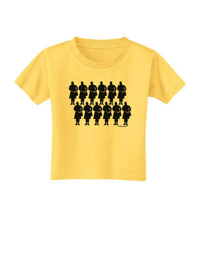 Twelve Drummers Drumming Toddler T-Shirt-Toddler T-Shirt-TooLoud-Yellow-2T-Davson Sales