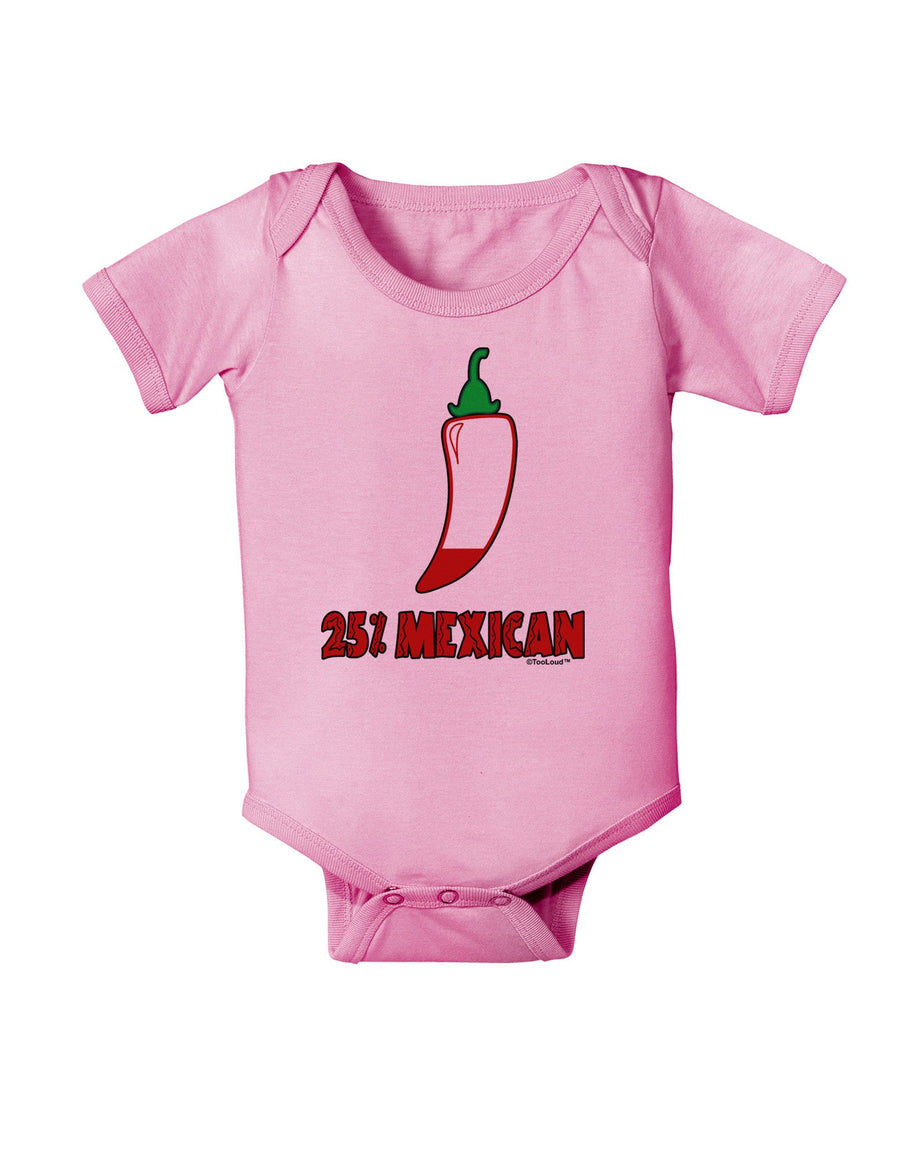 Twenty-Five Percent Mexican Baby Romper Bodysuit-Baby Romper-TooLoud-White-06-Months-Davson Sales