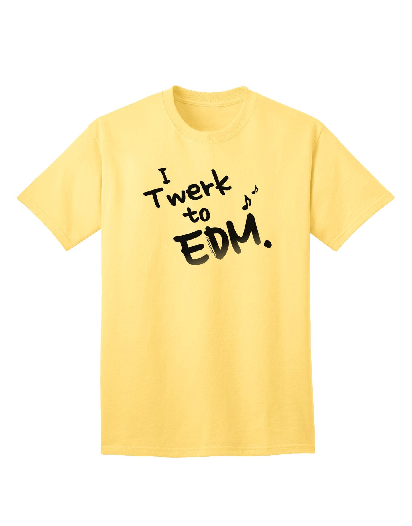 Twerk To EDM BnW Adult T-Shirt-Mens T-Shirt-TooLoud-Yellow-Small-Davson Sales