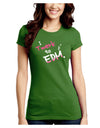 Twerk To EDM Pink Juniors Crew Dark T-Shirt-T-Shirts Juniors Tops-TooLoud-Kiwi-Green-Juniors Fitted X-Small-Davson Sales