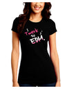 Twerk To EDM Pink Juniors Crew Dark T-Shirt-T-Shirts Juniors Tops-TooLoud-Black-Juniors Fitted Small-Davson Sales