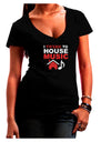 Twerk To House Juniors V-Neck Dark T-Shirt-Womens V-Neck T-Shirts-TooLoud-Black-Juniors Fitted Small-Davson Sales