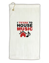 Twerk To House Micro Terry Gromet Golf Towel 16 x 25 inch-Golf Towel-TooLoud-White-Davson Sales