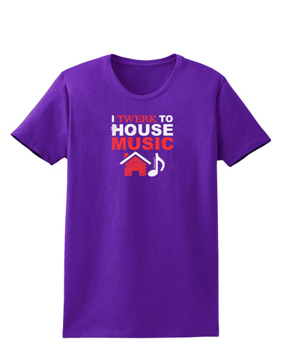 Twerk To House Womens Dark T-Shirt-TooLoud-Purple-X-Small-Davson Sales