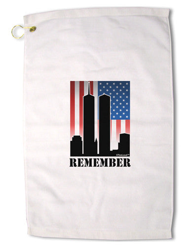 Twin Towers Remember Premium Cotton Golf Towel - 16 x 25 inch-Golf Towel-TooLoud-16x25"-Davson Sales