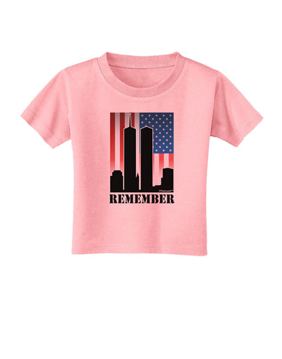 Twin Towers Remember Toddler T-Shirt-Toddler T-Shirt-TooLoud-Candy-Pink-2T-Davson Sales