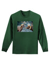 Two Bighorn Rams Adult Long Sleeve Dark T-Shirt-TooLoud-Dark-Green-Small-Davson Sales