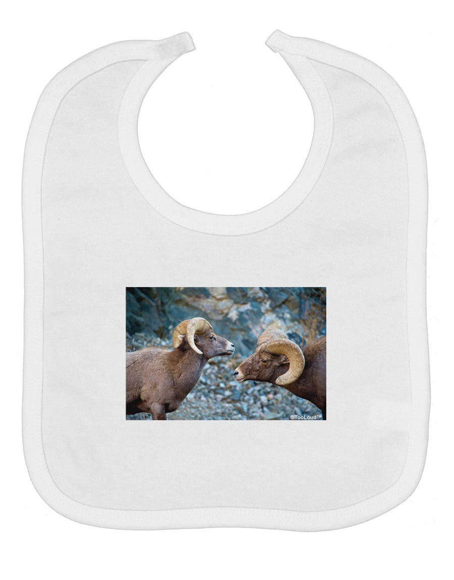 Two Bighorn Rams Baby Bib