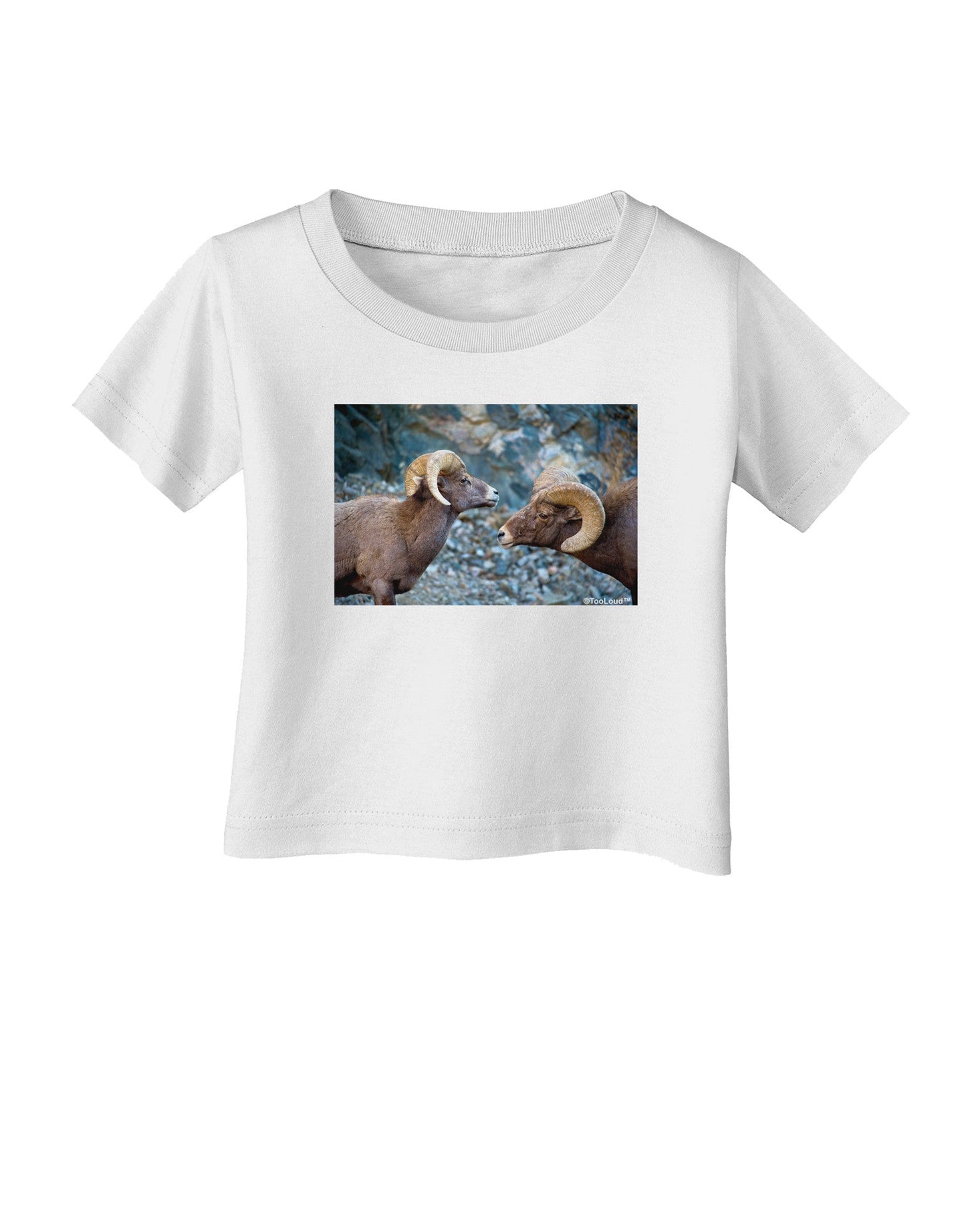 Two Bighorn Rams Infant T-Shirt-Infant T-Shirt-TooLoud-White-06-Months-Davson Sales