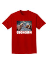 Two Bighorn Rams Text Adult Dark T-Shirt-Mens T-Shirt-TooLoud-Red-Small-Davson Sales