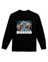 Two Bighorn Rams Text Adult Long Sleeve Dark T-Shirt-TooLoud-Black-Small-Davson Sales