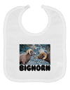 Two Bighorn Rams Text Baby Bib