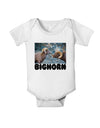 Two Bighorn Rams Text Baby Romper Bodysuit-Baby Romper-TooLoud-White-06-Months-Davson Sales