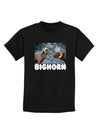 Two Bighorn Rams Text Childrens Dark T-Shirt-Childrens T-Shirt-TooLoud-Black-X-Small-Davson Sales