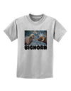 Two Bighorn Rams Text Childrens T-Shirt-Childrens T-Shirt-TooLoud-AshGray-X-Small-Davson Sales