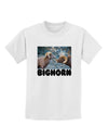 Two Bighorn Rams Text Childrens T-Shirt-Childrens T-Shirt-TooLoud-White-X-Small-Davson Sales