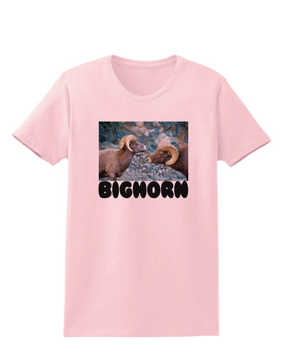 Two Bighorn Rams Text Womens T-Shirt-Womens T-Shirt-TooLoud-PalePink-X-Small-Davson Sales