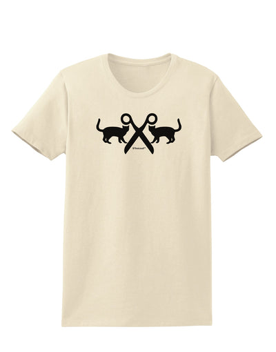 Two Cats With Scissors Womens T-Shirt by TooLoud-Womens T-Shirt-TooLoud-Natural-X-Small-Davson Sales