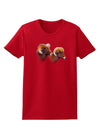 Two Majestic Bighorn Rams Womens Dark T-Shirt-TooLoud-Red-X-Small-Davson Sales