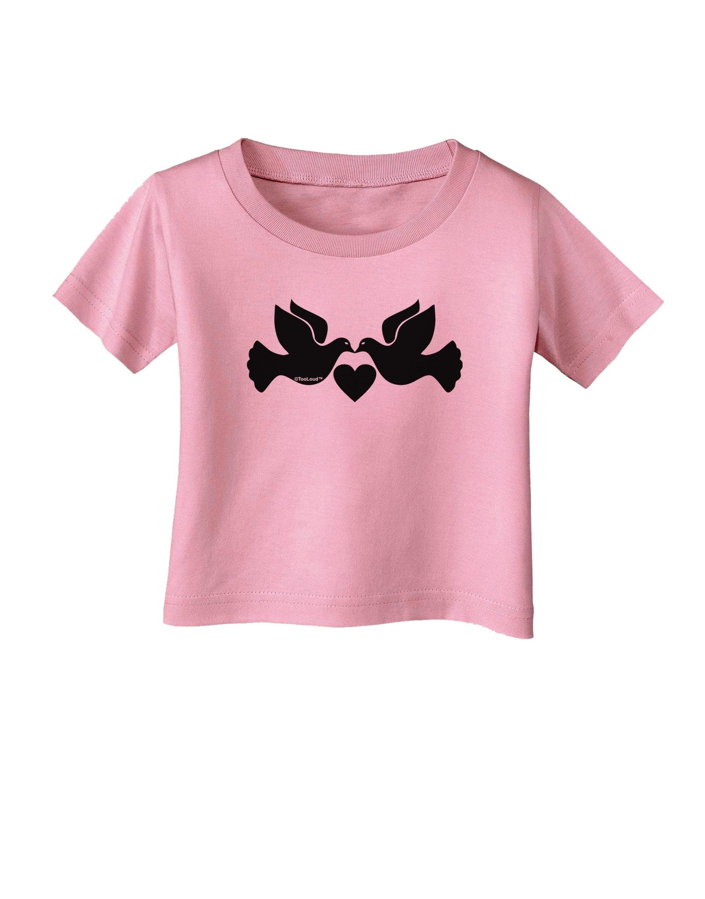 Two Turtle Doves Infant T-Shirt-Infant T-Shirt-TooLoud-Candy-Pink-06-Months-Davson Sales