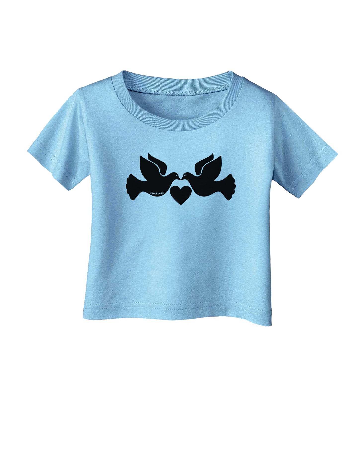 Two Turtle Doves Infant T-Shirt-Infant T-Shirt-TooLoud-Aquatic-Blue-06-Months-Davson Sales