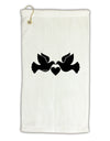 Two Turtle Doves Micro Terry Gromet Golf Towel 11&#x22;x19-Golf Towel-TooLoud-White-Davson Sales