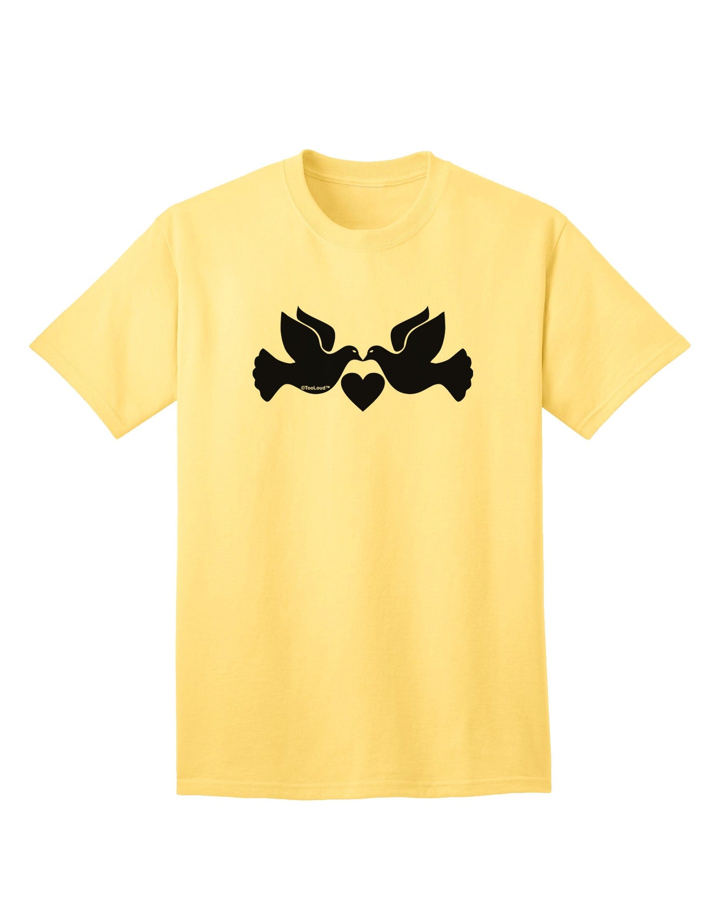 Two Turtle Doves: Premium Adult T-Shirt Collection-Mens T-shirts-TooLoud-Yellow-Small-Davson Sales