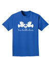 Two Turtle Doves Text Adult Dark T-Shirt-Mens T-Shirt-TooLoud-Royal-Blue-Small-Davson Sales