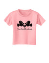 Two Turtle Doves Text Toddler T-Shirt-Toddler T-Shirt-TooLoud-Candy-Pink-2T-Davson Sales