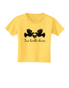 Two Turtle Doves Text Toddler T-Shirt-Toddler T-Shirt-TooLoud-Yellow-2T-Davson Sales