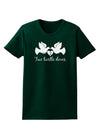 Two Turtle Doves Text Womens Dark T-Shirt-TooLoud-Forest-Green-Small-Davson Sales