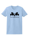 Two Turtle Doves Text Womens T-Shirt-Womens T-Shirt-TooLoud-Light-Blue-X-Small-Davson Sales