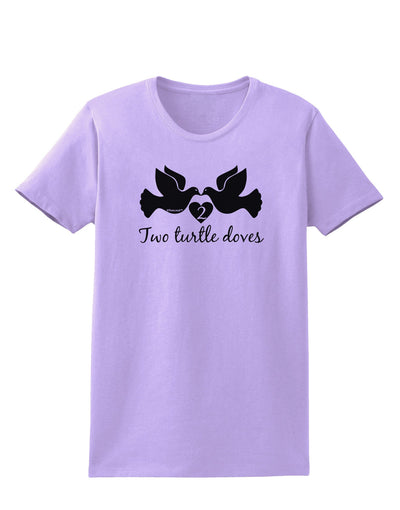 Two Turtle Doves Text Womens T-Shirt-Womens T-Shirt-TooLoud-Lavender-X-Small-Davson Sales