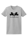 Two Turtle Doves Text Womens T-Shirt-Womens T-Shirt-TooLoud-AshGray-X-Small-Davson Sales