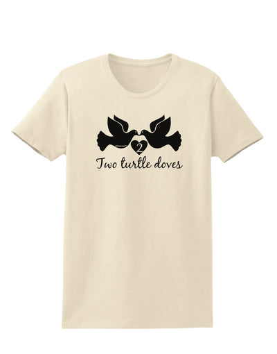 Two Turtle Doves Text Womens T-Shirt-Womens T-Shirt-TooLoud-Natural-X-Small-Davson Sales