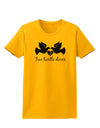 Two Turtle Doves Text Womens T-Shirt-Womens T-Shirt-TooLoud-Gold-X-Small-Davson Sales